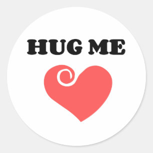 HUG ME RONDE STICKER