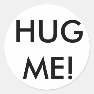 Hug me! ronde sticker