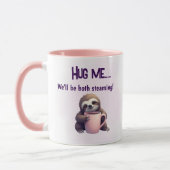 Hug Me Sloth Mug - Cosy and Steant Fun (Gauche)