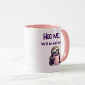 Hug Me Sloth Mug - Cosy and Steant Fun (Devant droit)