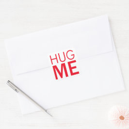 Hug me vierkante sticker
