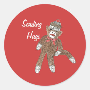 Hug Monkey Sticker