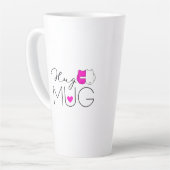 Hug Mug | Rose chaud | Donner un câlin | Obtenir u (Angle gauche)