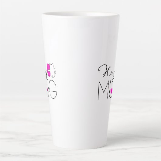 Hug Mug | Rose chaud | Donner un câlin | Obtenir u (Devant)