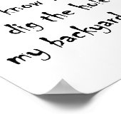 Hug People I Hate Funny Poster (Hoek)