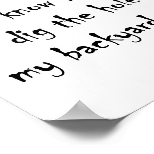 Hug People I Hate Funny Poster (Coin)