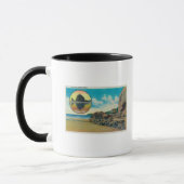 Hug Point op Cannon Beach en Haystack Rock Mok (Links)