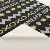 Hug Sameach Sherpa Hanukkah Blanket/medium Sherpa Deken (3/4)