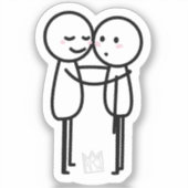 Hug - Sticker pour les illustrations d'accrochage (Recto)