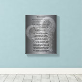 Hug van Heaven Legacy Poem Canvas Afdruk (Insitu (Houten vloer))