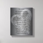 Hug van Heaven Legacy Poem Canvas Afdruk (Voorkant)