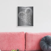 Hug van Heaven Legacy Poem Canvas Afdruk (Insitu (Woonkamer))