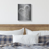 Hug van Heaven Legacy Poem Canvas Afdruk (Insitu (Slaapkamer))