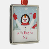 Hug voor Gigi Kerstman Ornament (Rechts)