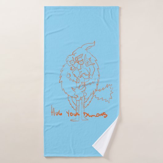 Hug Your Demons Badhanddoek (Badhanddoek)