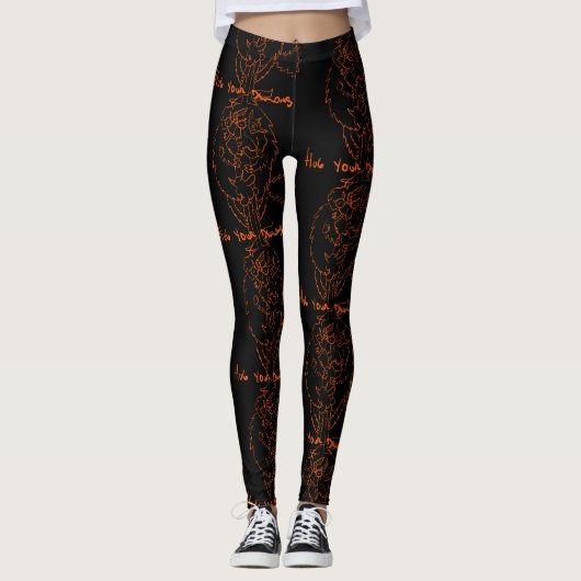 Hug Your Demons Leggings (Voorkant)