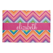 Huge Colorful Chevron Pattern Kussensloop (Achterkant)