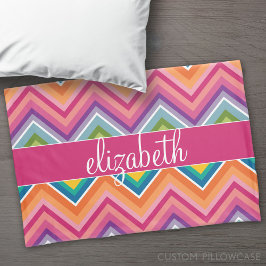 Huge Colorful Chevron Pattern Kussensloop