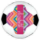 Huge Colorful Chevron Pattern Voetbal (Gedraaid)