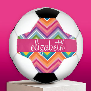 Huge Colorful Chevron Pattern Voetbal