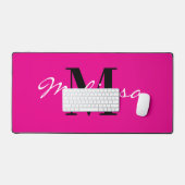 Huge computer mouse pad with custom monogram (Keyboard & Muis)