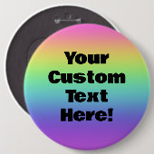 Huge Custom Rainbow Pin-on Button (Voorkant /achterkant)