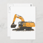 Huge Dirt Excavator Briefkaart (Voorkant / Achterkant)