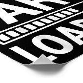 Huge Fart Loading Funny Joke For Men Women Kids  Poster (Hoek)