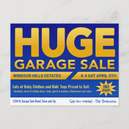 Huge Garage Sale - Briefkaart
