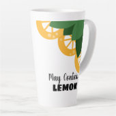 Huge Lemon Slices kan Lemon bevatten Latte Mok (Rechterhoek)