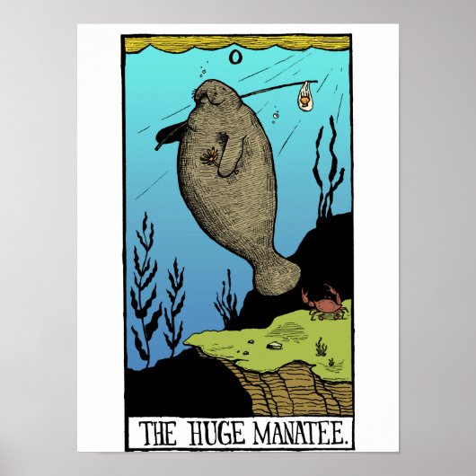 Huge Manatee poster (Voorkant)