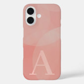 Huge Monogram - Deense Pastels Circles en Swirls Case-Mate iPhone Case (Achterkant)