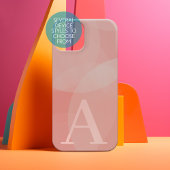 Huge Monogram - Deense Pastels Circles en Swirls Case-Mate iPhone Case