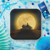 Huge Moon Papieren Bordje (Feest)