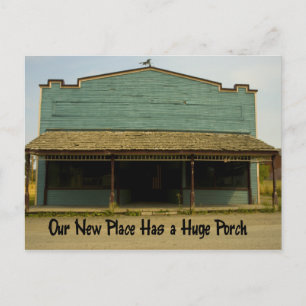 Huge Porch - Funny Change of Address Aankondigingskaart
