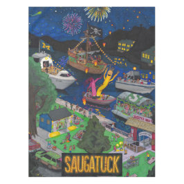 HUGE Saugatuck (nacht) Tafelkleed
