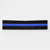 Huge Thin Blue Line Spandoek (Horizontaal)