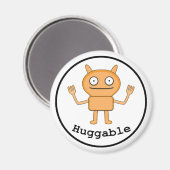 Huggable - Standard, Magnet rond De 2¼ Pouce (Recto/Verso)