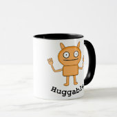 Huggable - zwarte 11 oz Ringer-Mok Mok (Voorkant rechts)