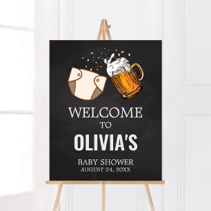 Huggies en Chuggies Baby shower Welkom Poster
