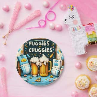 Huggies en chuggies papieren bordje