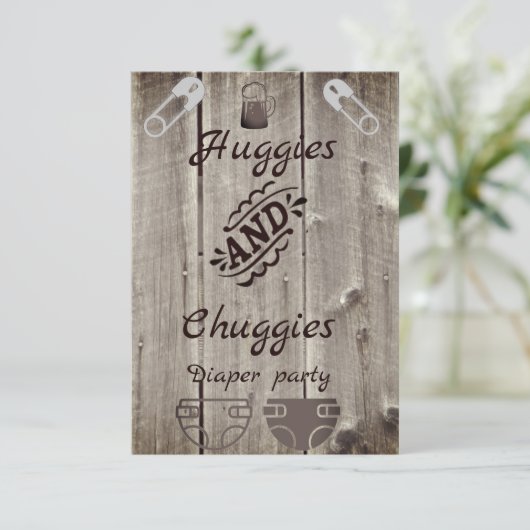 huggies et chuggies invitation (Debout devant)