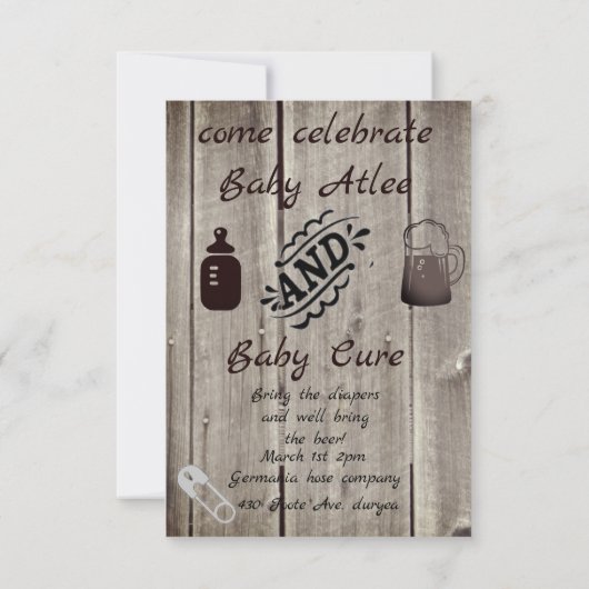 huggies et chuggies invitation (Dos)