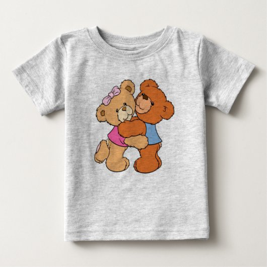 Hugging Beren/Baby Fine Jersey T-Shirt (Voorkant)