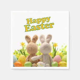 Hugging Bunnies - Happy Easter Servet