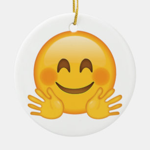 Hugging Face - Emoji Keramisch Ornament