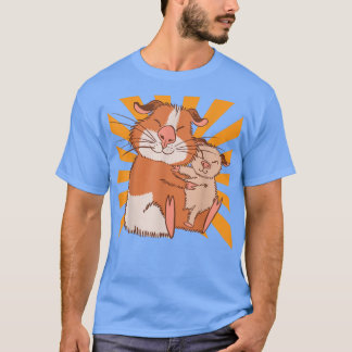 Hugging Guinea Pig mam T-shirt