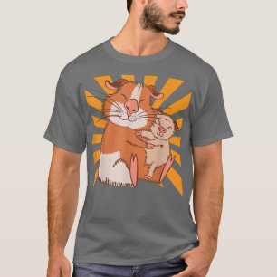 Hugging Guinea Pig Mom T-shirt