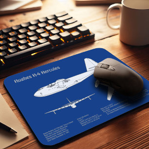 Hughes H-4 Hercules Spruce Goose - Vliegtuigplanne Muismat