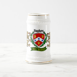 Hughes Irish Shield Beer Stein Bierpul